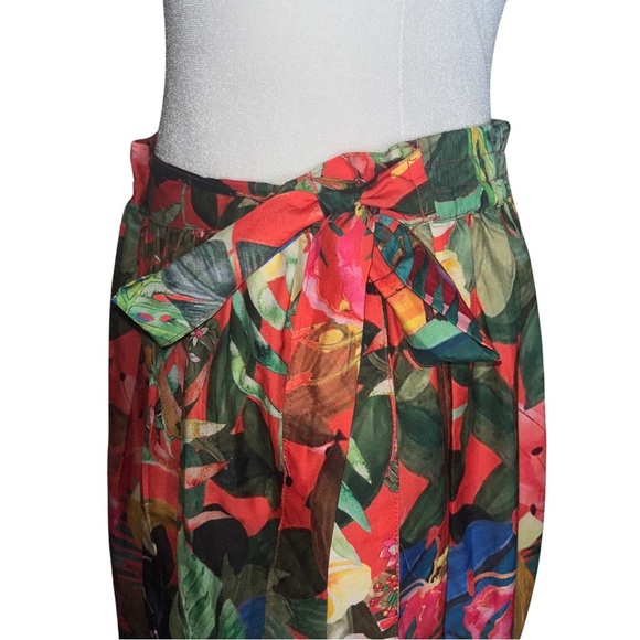 Rachel Zoe Tropical Maxi Skirt | Jungle Print | Size M | Boho Resortwear - Picture 4 of 9
